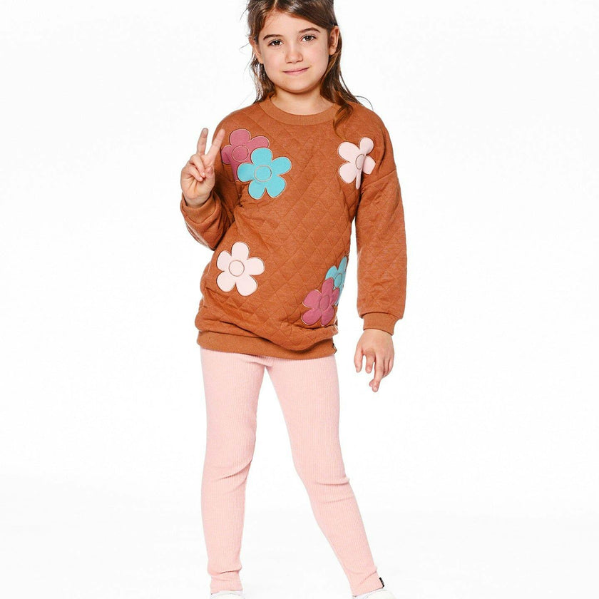 Quilted Tunic with Flowers