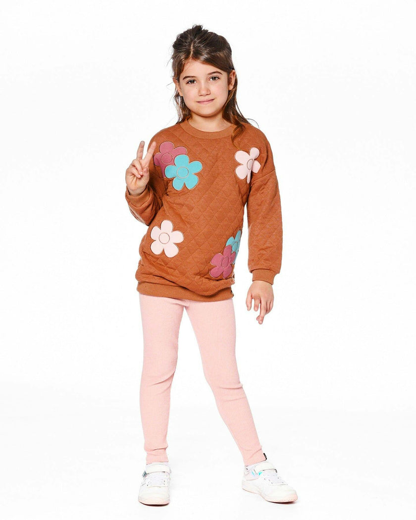 Quilted Tunic with Flowers