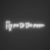 Fly me to the moon - LED neon sign
