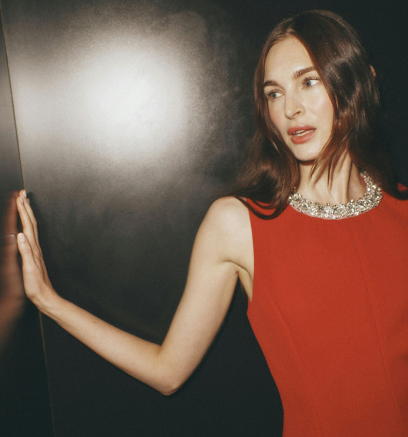 The Parker Dress - Cherry