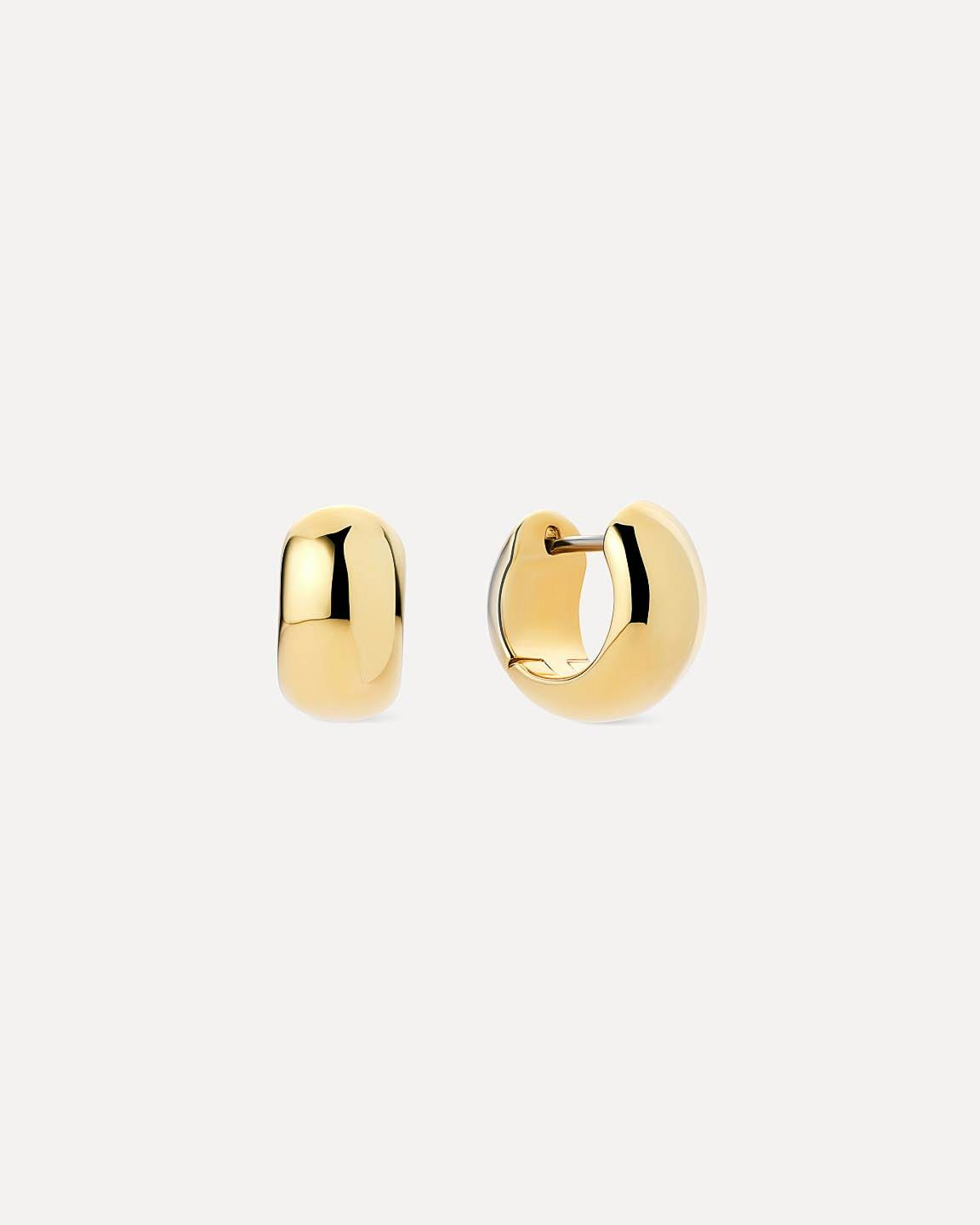 Gold Hoop Earrings - Giulia Bold