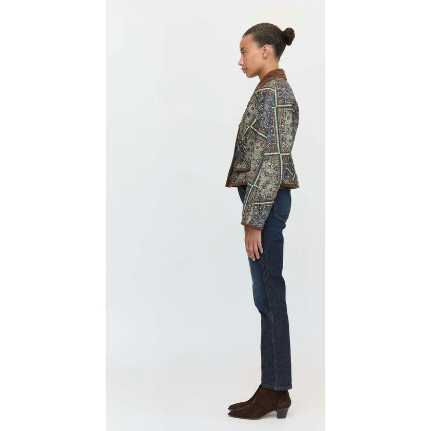 The Dax Jacket - Olive Equestrian Scarf