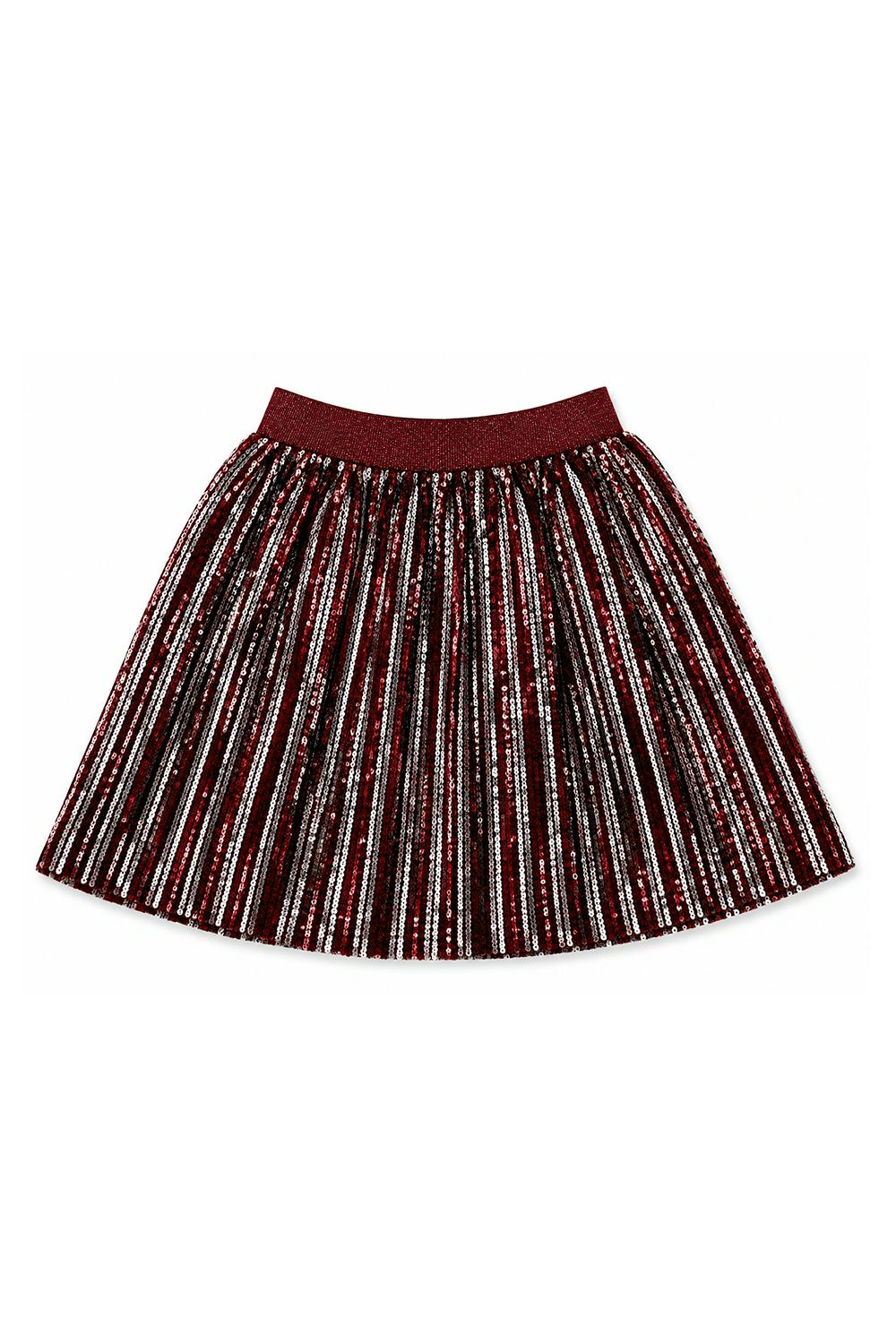 Candy Cane Sequin Striped Skirt