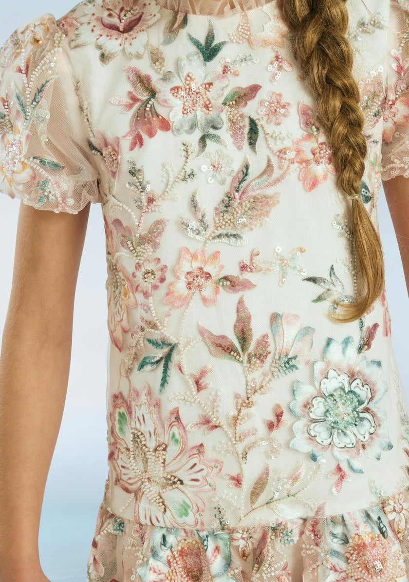 Veronica Embroidery Mini Dress