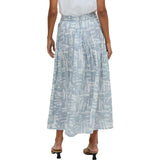 Bonnie Shirred Waist Warhol Print Midi Skirt