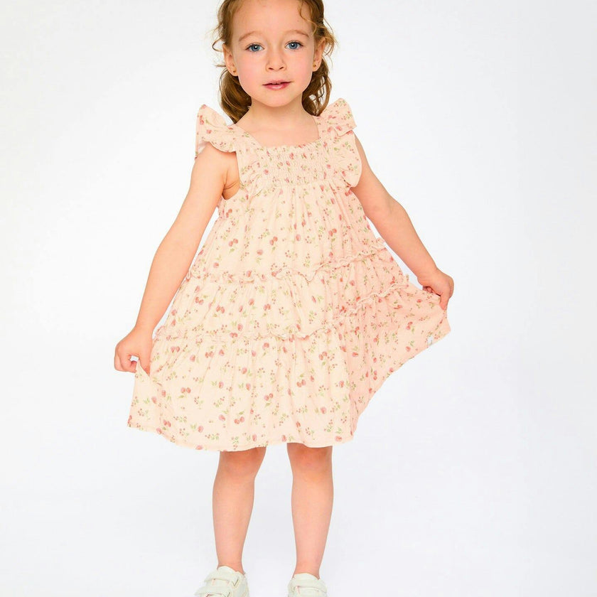 Multi-Tiered Dress With Smocking
