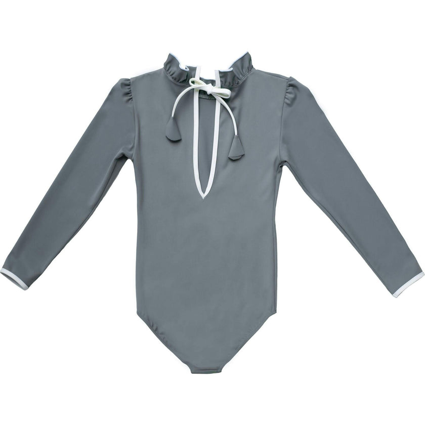 Sofia Surf Suit in Pebbles Grey & Ivory