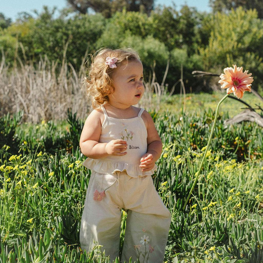Wide-Leg Pant Set in Petite Bloom