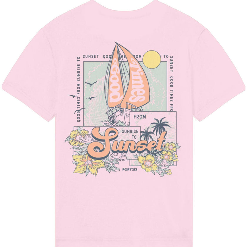 Kid's Good Times T-shirt, Pink-Unisex