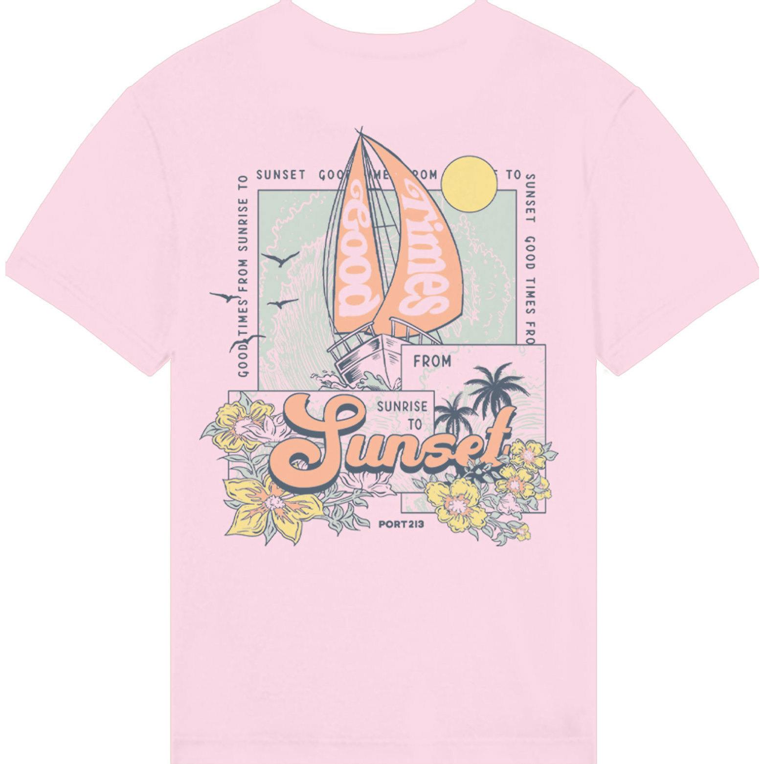 Kid's Good Times T-shirt, Pink-Unisex