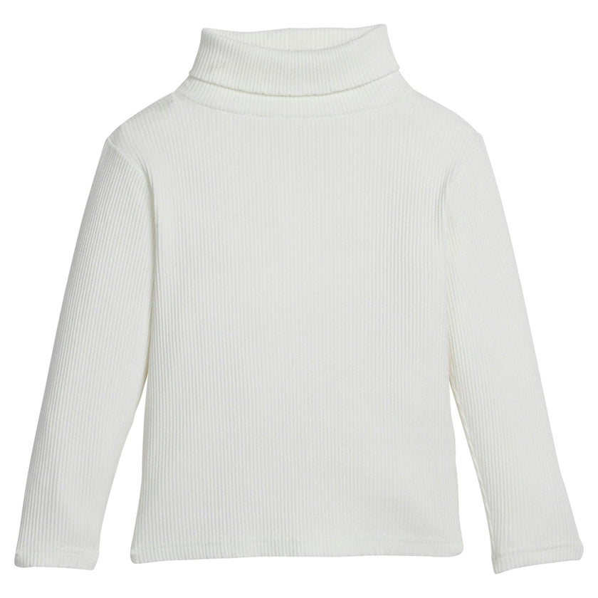 Stretchy Ribbed Long Sleeve Turtleneck Sweatshirt