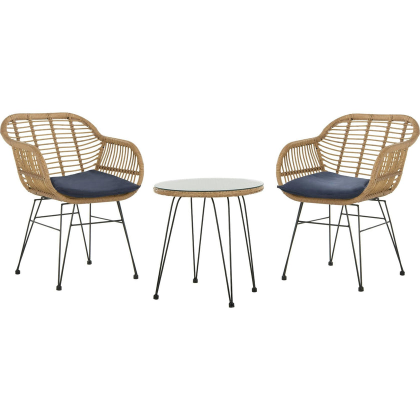 Alton 3-Piece Rattan Outdoor Lounge Set