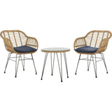 Alton 3-Piece Rattan Outdoor Lounge Set