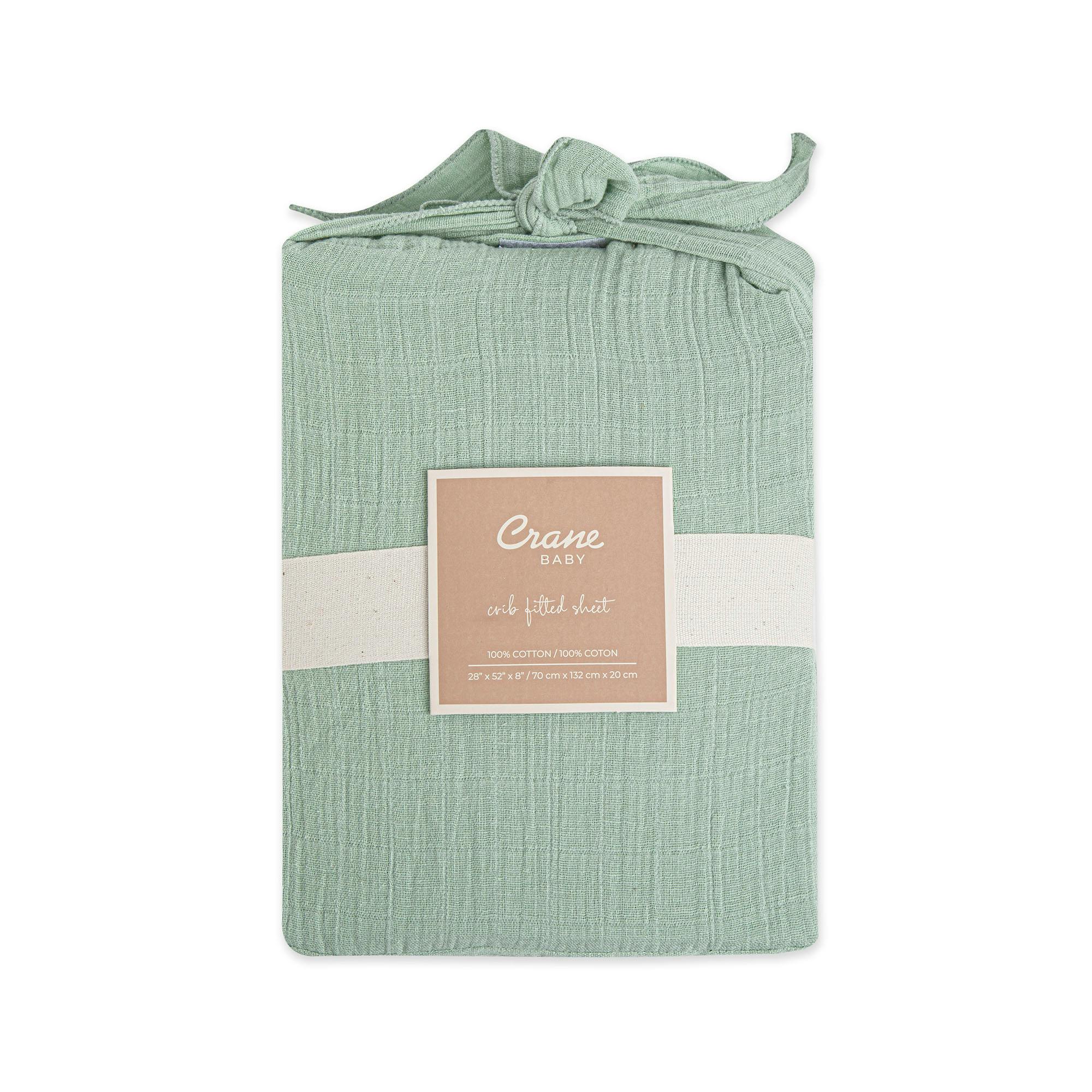 Kaleidoscope Evergreen Cotton Fitted Crib Sheet
