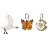 Set of 3 rattle toy hangers Swan Lake