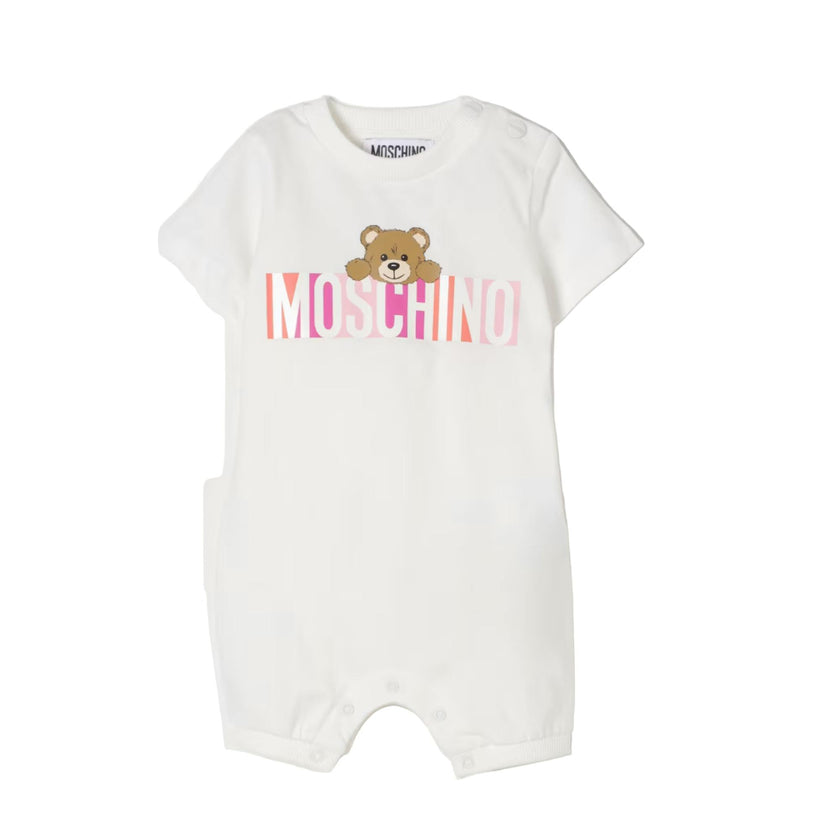 Bear Logo Print Romper