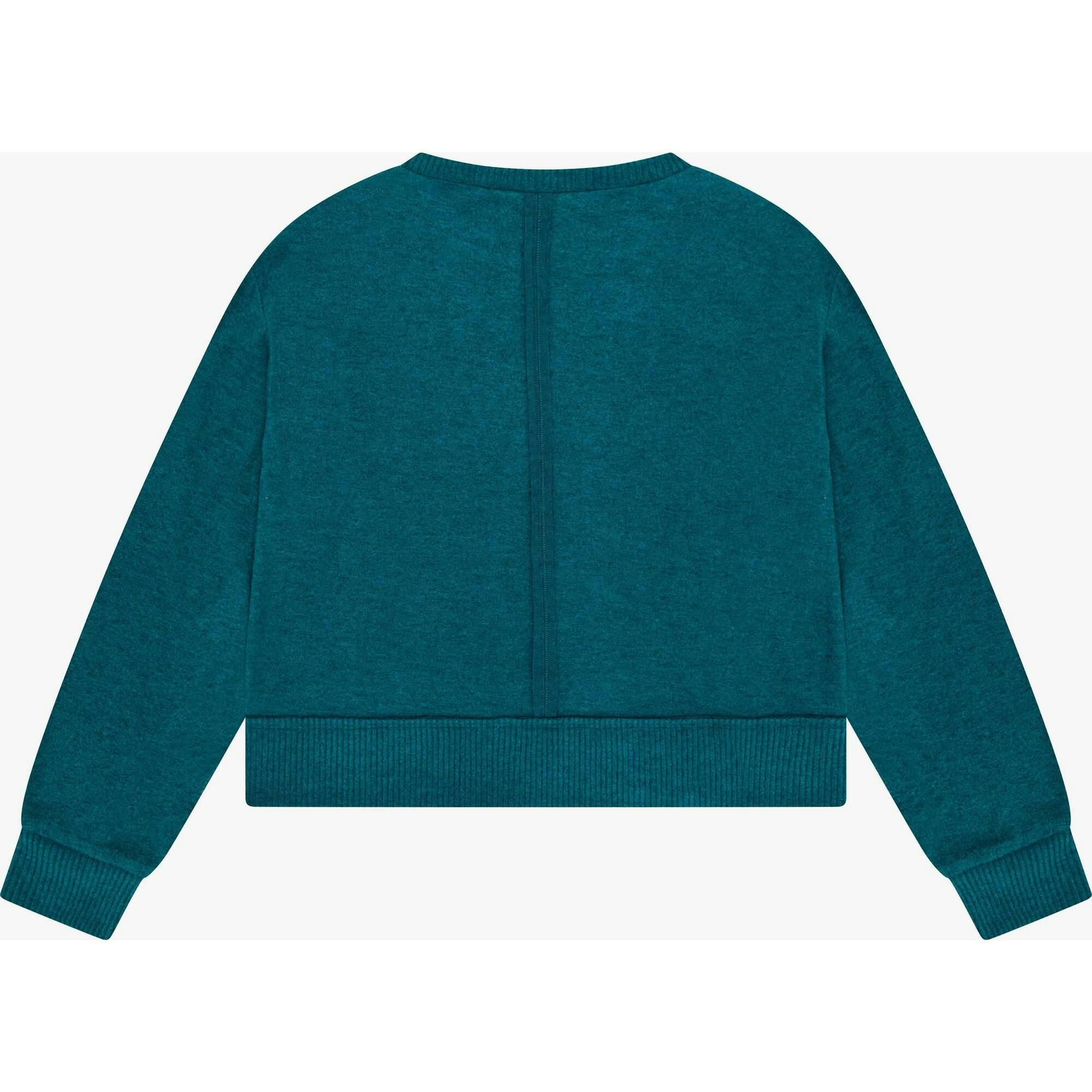 Tenly Hacci Jersey Cropped Split Neck Tunic