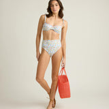 women's jasmine blossom high waist bikini bottom