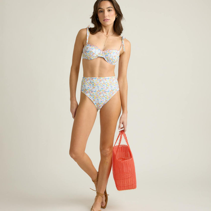 women's jasmine blossom high waist bikini bottom