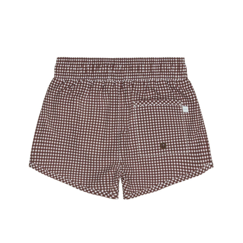 boys cocoa gingham boardie