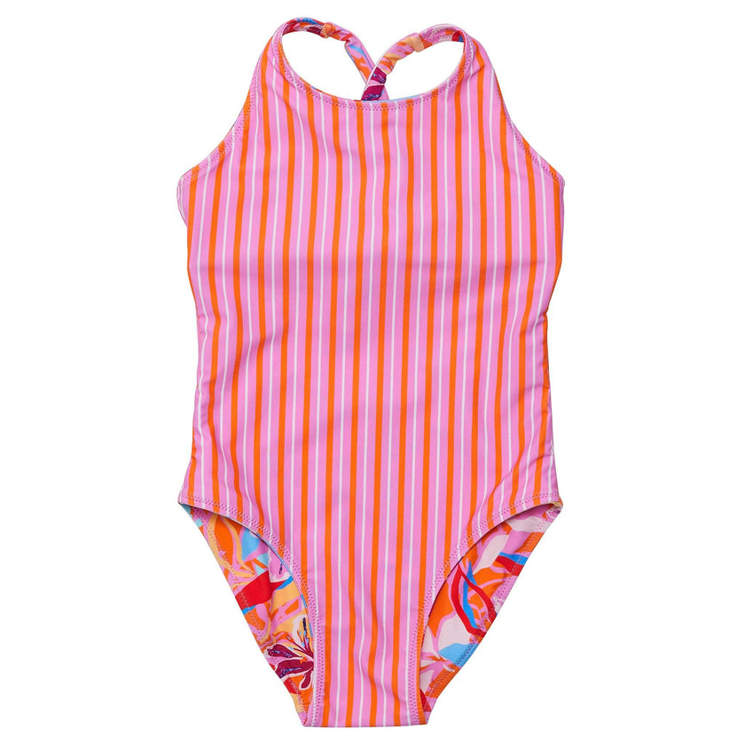 UPF50+ Sustainable Reversible Halter X-Back Swimsuit