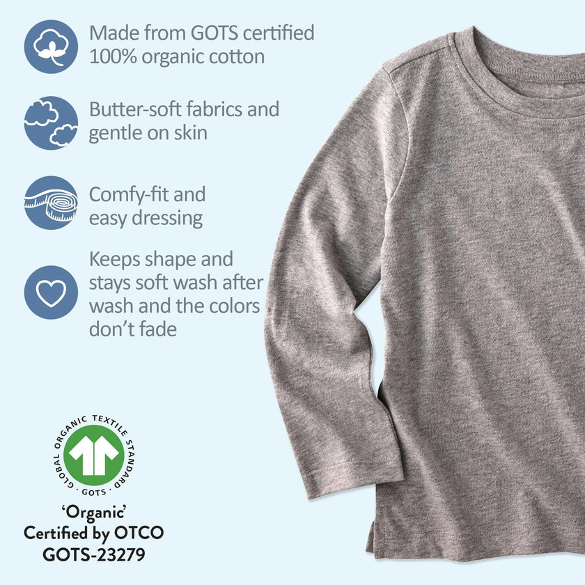 LONDON 10-Pack Toddler Long Sleeve T-Shirts