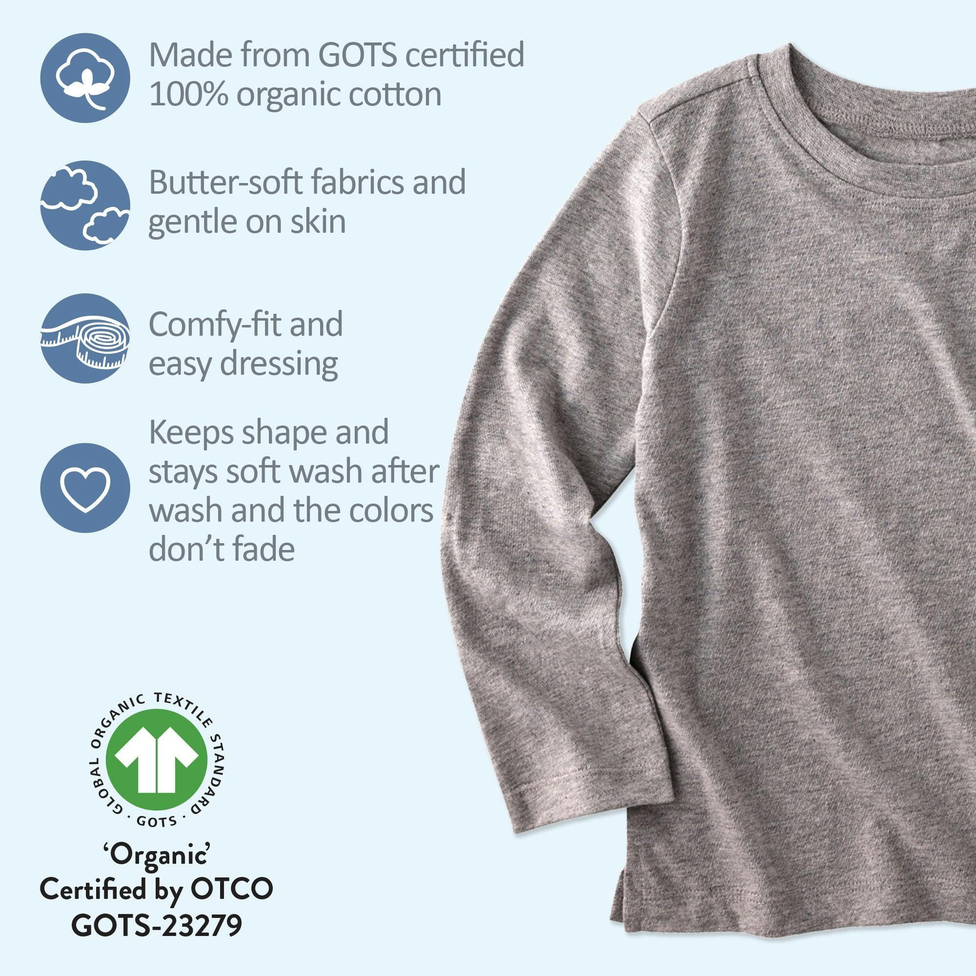 LONDON 10-Pack Toddler Long Sleeve T-Shirts