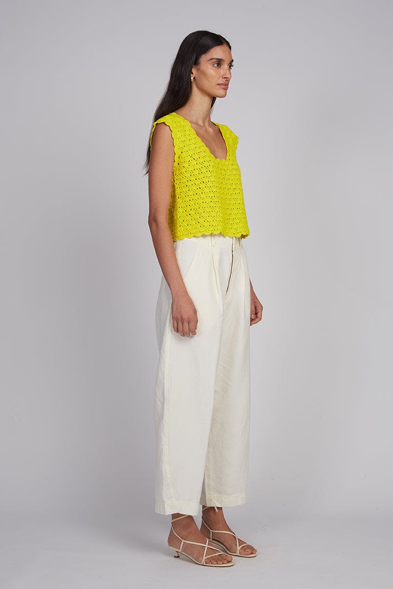 ZARIA CROCHET TOP | LIMONE | One Left!