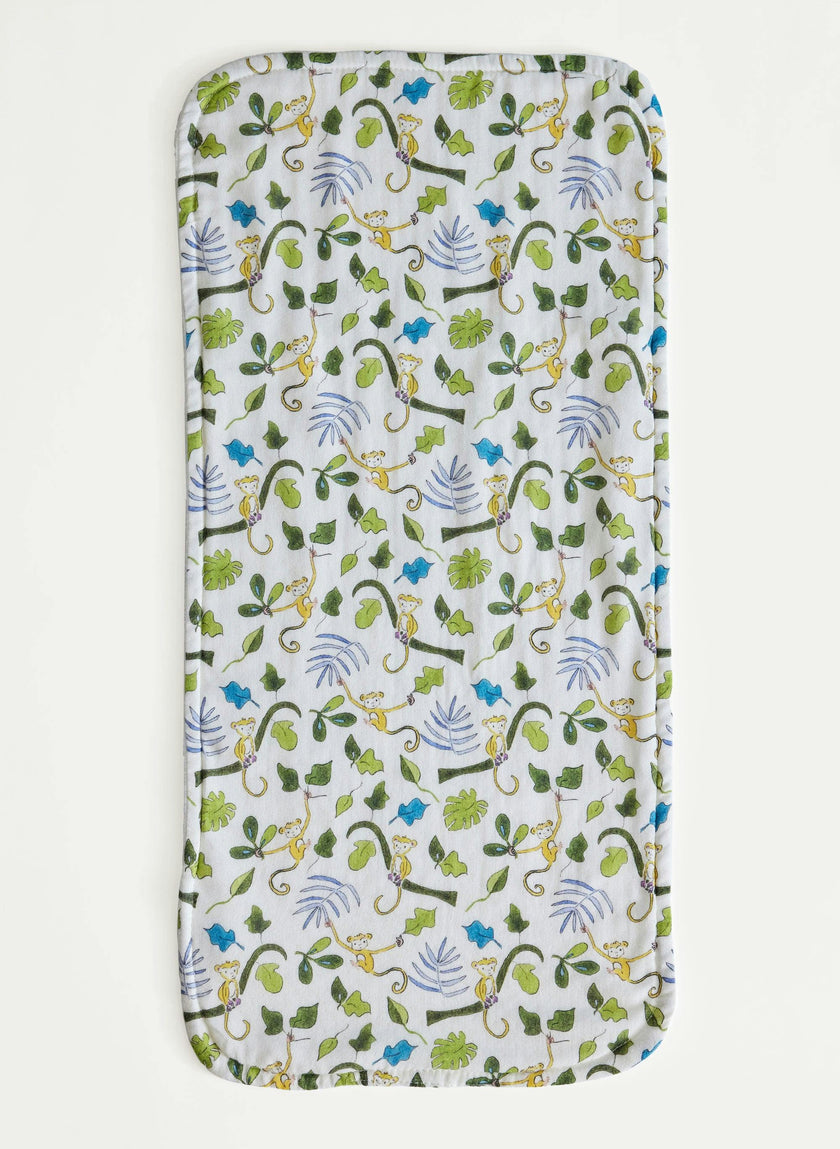 Oh Baby! Shawl Blanket, Bib & Burp Set - Happy Monkey