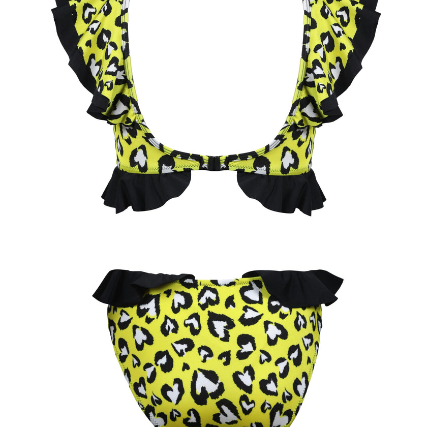 Rosette Short Sleeve One-Piece Swimsuit