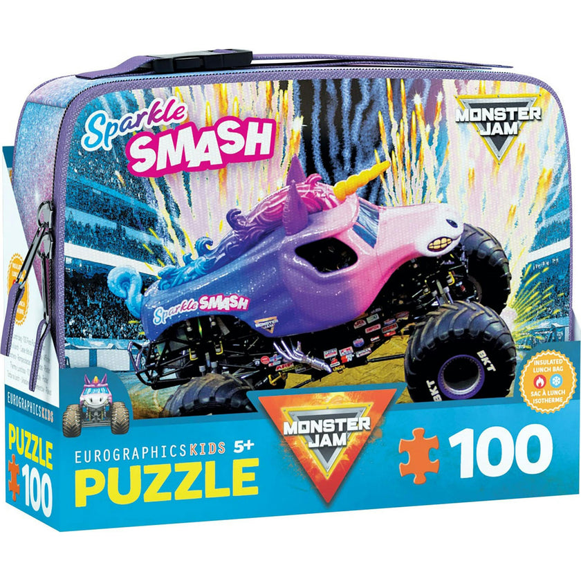 Monster Jam: 100pc Puzzle & Lunch Box - Sparkle Smash
