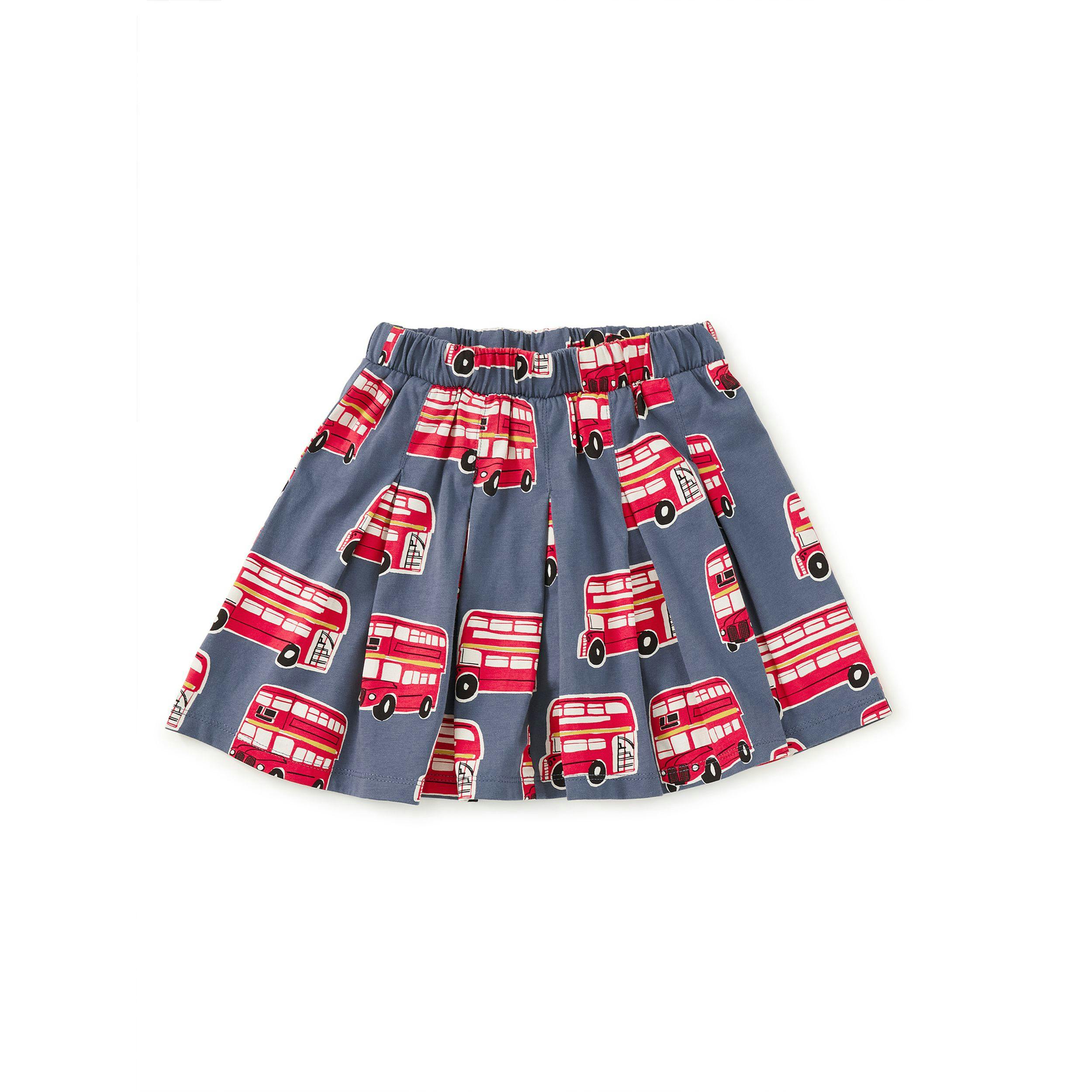 Pleated Jersey Skirt, Double Decker Bus