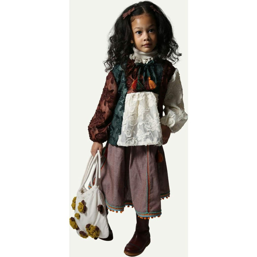 MAYA EMBROIDERED PEASANT SKIRT