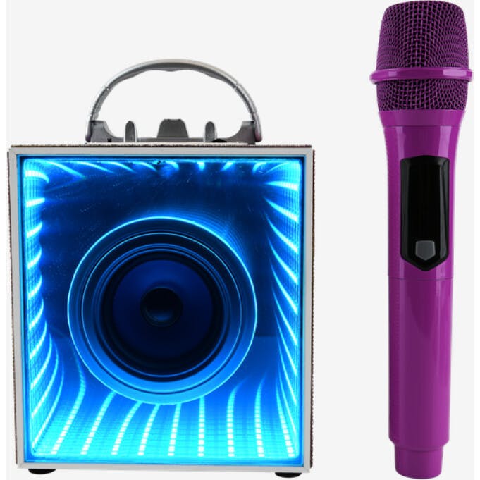 Pop Star Karaoke Infinity Light Speaker & Microphone