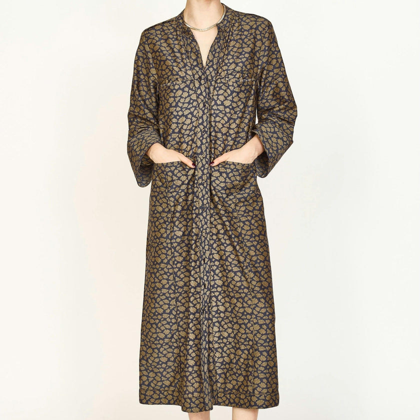 Malmo Dress in Navy Lilypad