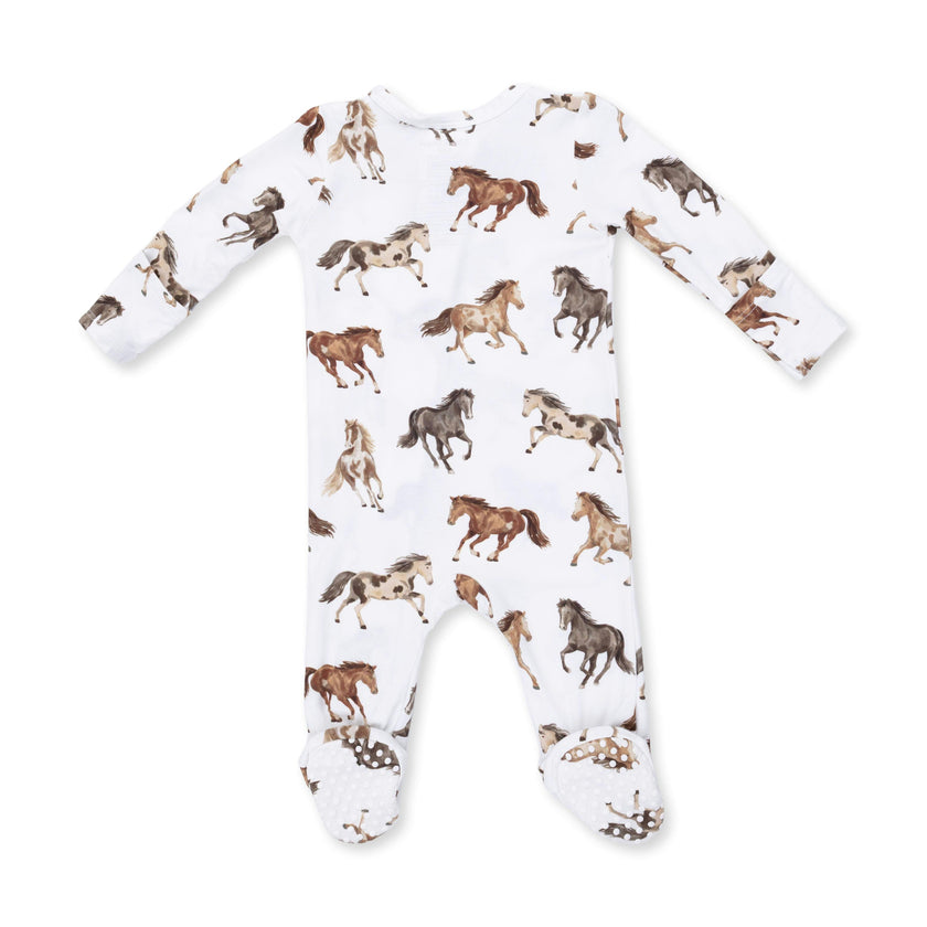 Wild Horses - 2 Way Zipper Footie
