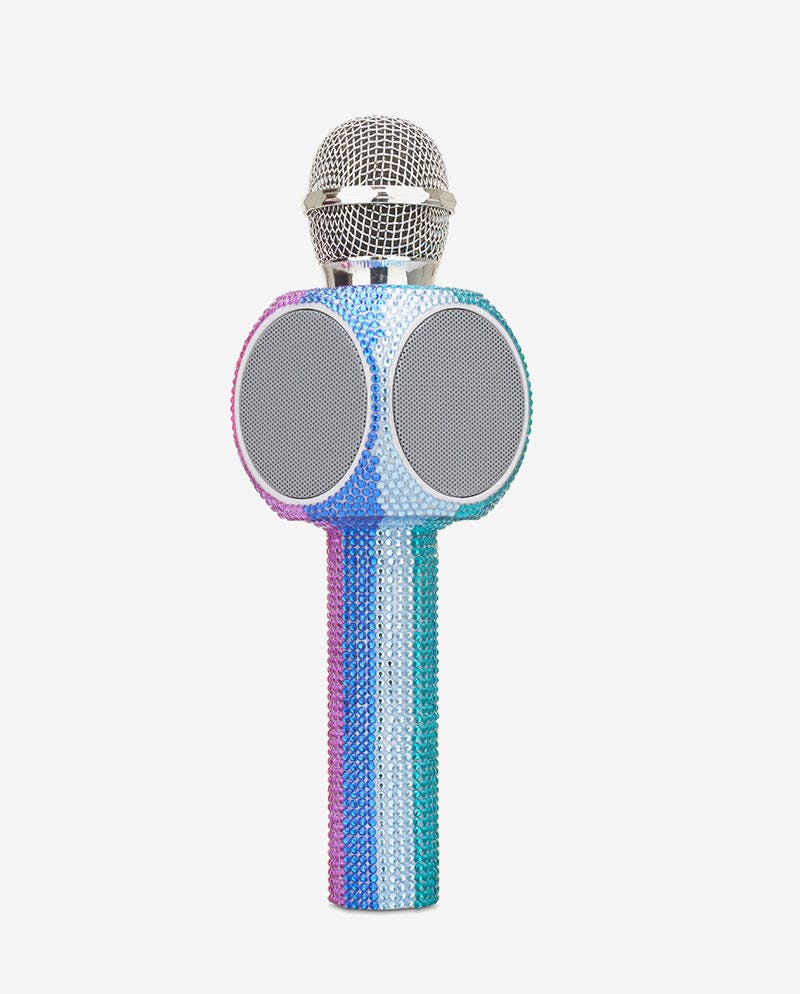 Rainbow Bling Karaoke Microphone & Bluetooth Speaker