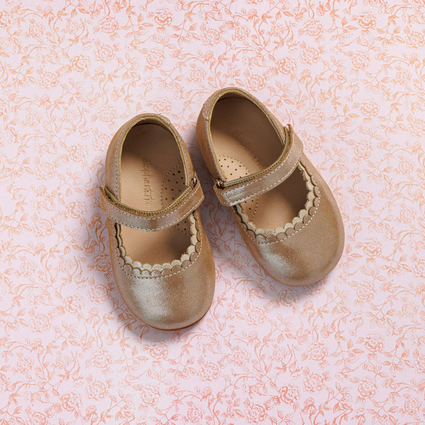 Toddler Aria Ballet Flat | Blush Leather
