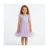 Dreamy Lilac Princess Tulle Birthday Dress for Girls