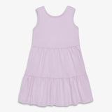 Kids cross-back tiered tank dress