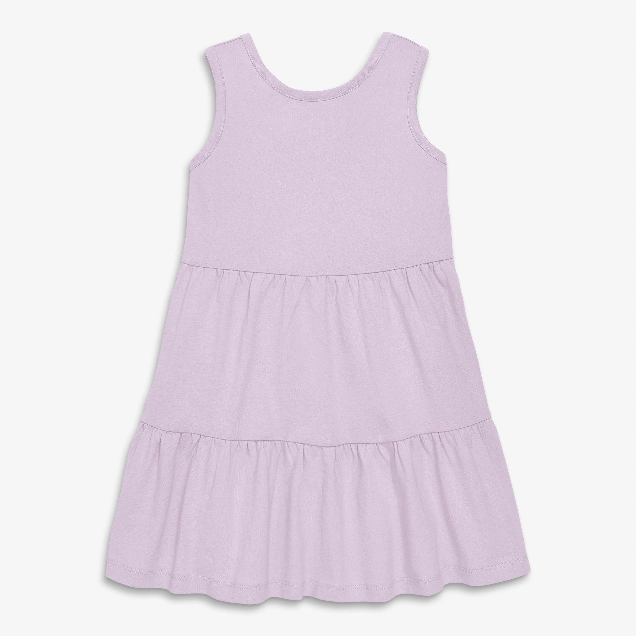Kids cross-back tiered tank dress