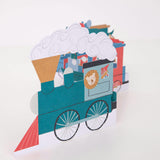 Birthday Train Concertina Card