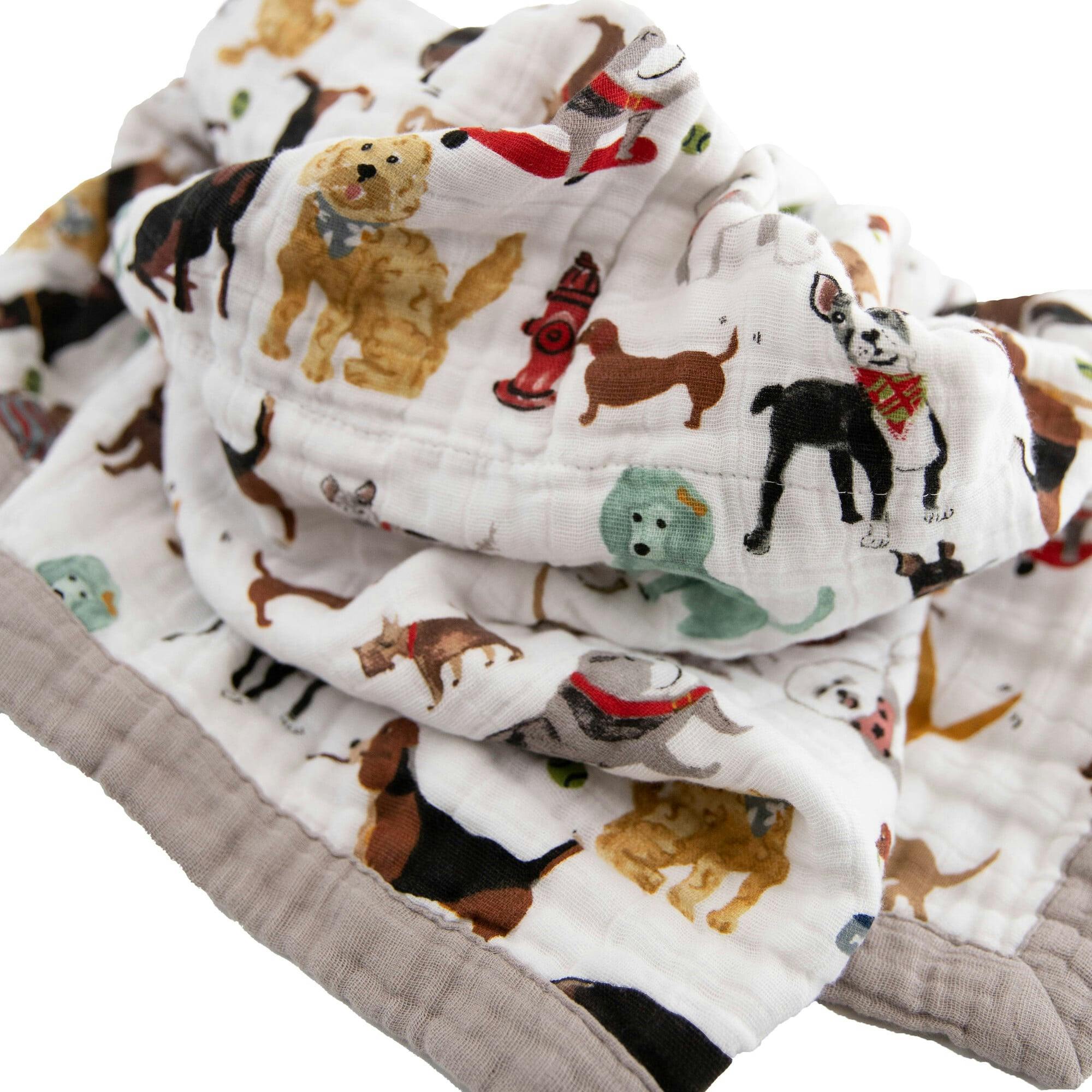 Cotton Muslin Baby Quilt - Woof