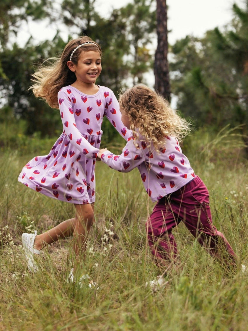Long Sleeve Twirl Dress
