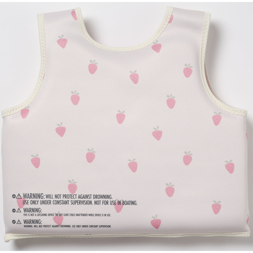 Kids Swim Vest: -6Y - Strawberry Sunshine