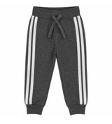 Kids French Terry Taping Jogger - Heather Black