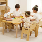 Adrian | Adjustable Wooden Toddler Table and 4 Chair Set