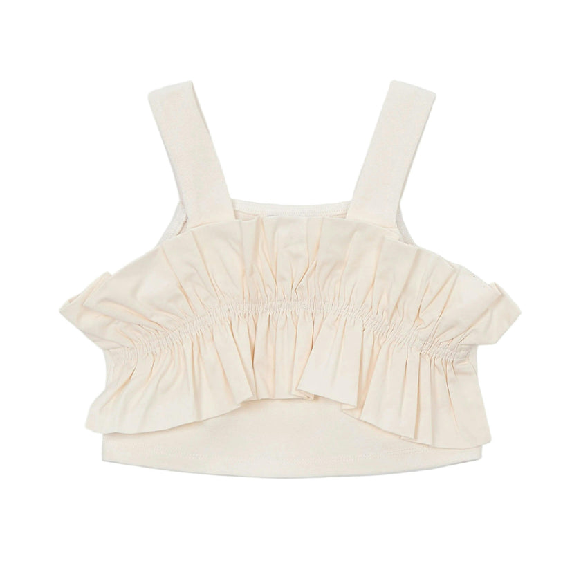Beige Ruffled Top