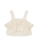 Beige Ruffled Top