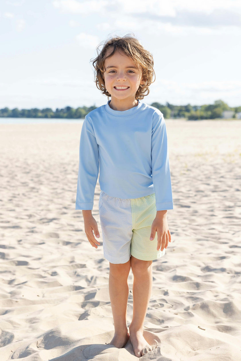 Stripe Seersucker Swim Trunk